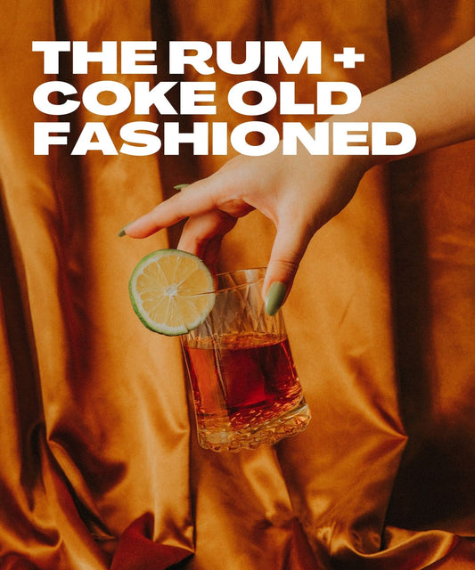 the rum + coke old fashioned